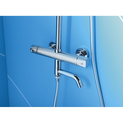 Set dus Sapho Kimura cu baterie cu termostat, pipa si coloana telescopica