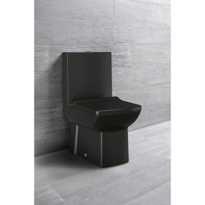 WC monobloc negru mat cu rezervor Creavit Lara