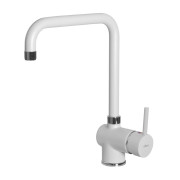 Baterie chiuveta bucatarie Elleci Senna granit alb uni