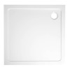 Cadita dus  marmura compozit Tecmi Square 80 x 80 x h 3 cm