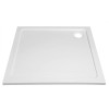 Cadita dus  marmura compozit Tecmi Square 80 x 80 x h 3 cm
