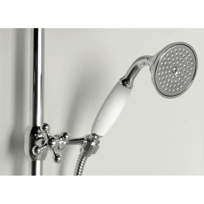 Set dus Retro cu baterie termostat Reitano Antea cromat