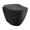 WC negru mat suspendat Paula 35.5x50