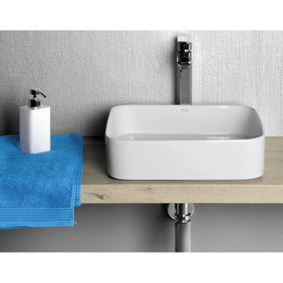 Lavoar patrat pe blat Sapho Blade 40x40