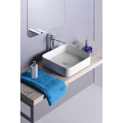 Lavoar patrat pe blat Sapho Blade 40x40