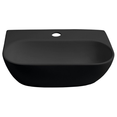 Lavoar suspendat negru mat Sapho Nerissa 41x28