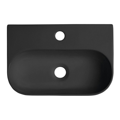 Lavoar suspendat negru mat Sapho Nerissa 41x28