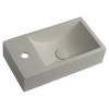 Lavoar ciment nisip dreptunghiular Sapho Crest 40 x 22 cm stanga