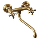 Baterie de perete pentru lavoar / chiuveta Antea Retro bronz