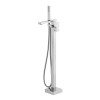 Baterie cada baie freestanding dreptunghiulara cromata Sapho Cubemix