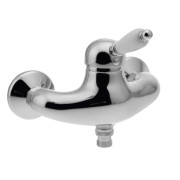 Baterie dus Retro cromata maneta portelan alb Sapho Kirke