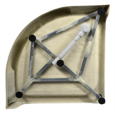 Cadita dus semirotunda Aqualine Quadrant 90 x 90 cm