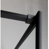 Cabina dus walk-in profile negre 120 cm Gelco