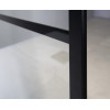 Cabina dus walk-In profile negre 140 cm Gelco