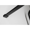 Cabina dus walk-in profile negre 70-110 cm Gelco