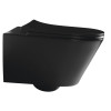 Vas WC suspendat negru Sapho AVVA Rimless 35.5 x 53