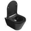 Capac WC negru 36 x 45 Soft Close AVVA Slim