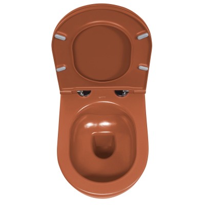 Vas WC suspendat caramiziu terracotta Isvea Infinity Vas WC suspendat caramiziu terracotta Isvea Infinity