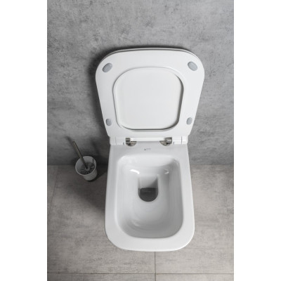 Vas WC suspendat dreptunghiular Isvea VEA Rimless 34.5 x 52 cm