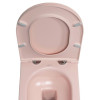 Capac WC roz salmon 43 x 36.5 Isvea Infinity Soft Close