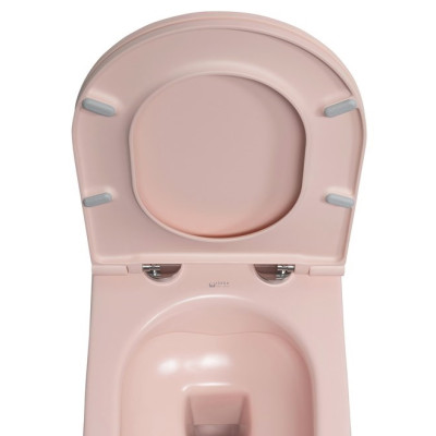 Capac WC roz salmon 43 x 36.5 Isvea Infinity Soft Close