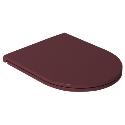 Capac WC maro rosiatic semirotund 44 x 36 cm soft close Isvea Infinity