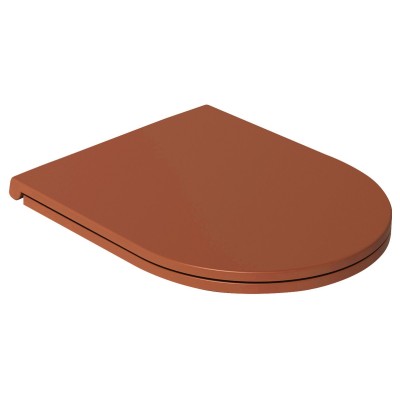 Capac toaleta WC caramiziu terracotta Isvea Infinity