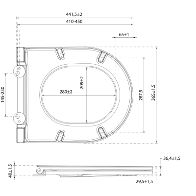Capac toaleta WC caramiziu terracotta Isvea Infinity
