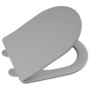 Capac WC culoare gri slim Soft Close 43 x 36 cm Sapho Paco