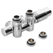 Robinet radiator calorifer cu racorduri rezistenta electrica si termostat Wicher Combi cromat