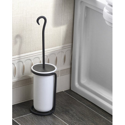 Perie WC otel negru si portelan Metaform Perie WC otel negru si portelan Metaform