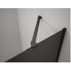 Profil orizontal negru fixare cabina dus Polysan 90 cm