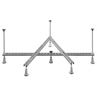 Cadru sustinere cadita inalta semirotunda de colt Polysan