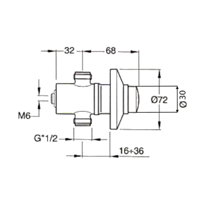 Robinet incastrabil cu temporizare profesional Silfra Quik