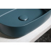 Lavoar oval verde petrol pe blat 55 x 36 cm Isvea Infinity