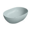 Lavoar oval albastru pe blat 50 x 35 GSI Pura