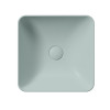 Lavoar patrat albastru pe blat 38 x 38 Nubes DualGlaze