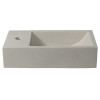 Lavoar ciment nisip dreptunghiular Sapho Crest 40 x 22 cm stanga Lavoar ciment nisip dreptunghiular Sapho Crest 40 x 22 cm stanga
