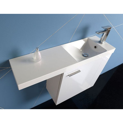 Lavoar cu blat marmura compozit 80 x 22 Sapho Agos