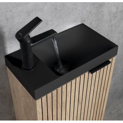 Lavoar mic negru marmura compozit 40 x 22 cm Sapho Agos Lavoar mic negru marmura compozit 40 x 22 cm Sapho Agos
