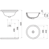 Lavoar rotund sub blat 38 cm Creavit Lavoar rotund sub blat 38 cm Creavit