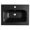 Lavoar baie negru 61 x 46 cm pentru mobilier Sapho Sidra
