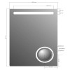 Oglinda baie cosmetica cu sistem iluminare Sapho Astro 60 x 80 cm