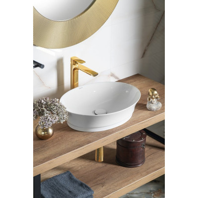 Baterie inalta pe blat aurie lavoar Sapho Spy