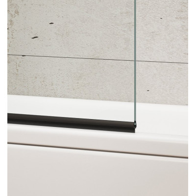 Paravan cada sticla transparenta rabatabil 60 x 140 cm profil negru Aqualine Vilma Paravan cada sticla transparenta rabatabil 60 x 140 cm profil negru Aqualine Vilma