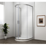 Cabina dus de perete semirotunda cu trei laturi Polysan Easy D