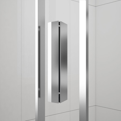 Cabina dus de perete semirotunda cu trei laturi Polysan Easy D