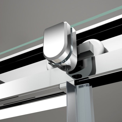 Cabina dus de perete semirotunda cu trei laturi Polysan Easy D