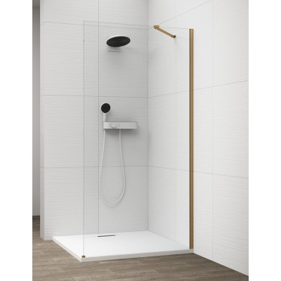 Cabina dus Walk-In profile aurii sticla clara 8 mm Polysan Esca