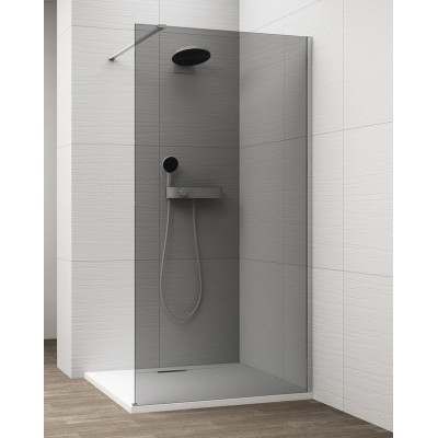 Cabina dus Walk-In sticla fumurie si profile cromate Polysan Esca Cabina dus Walk-In sticla fumurie si profile cromate Polysan Esca